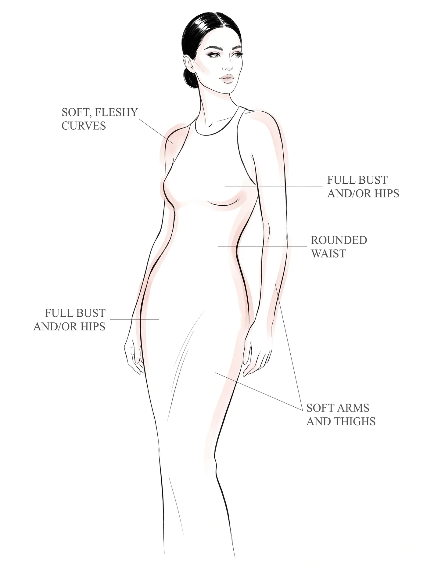 Soft Dramatic flesh and curve โ annotated diagram