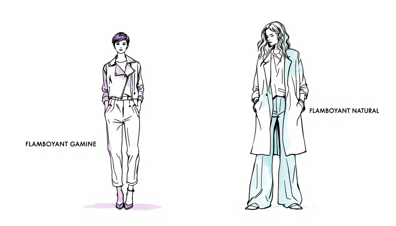 Flamboyant Gamine vs Flamboyant Natural comparison
