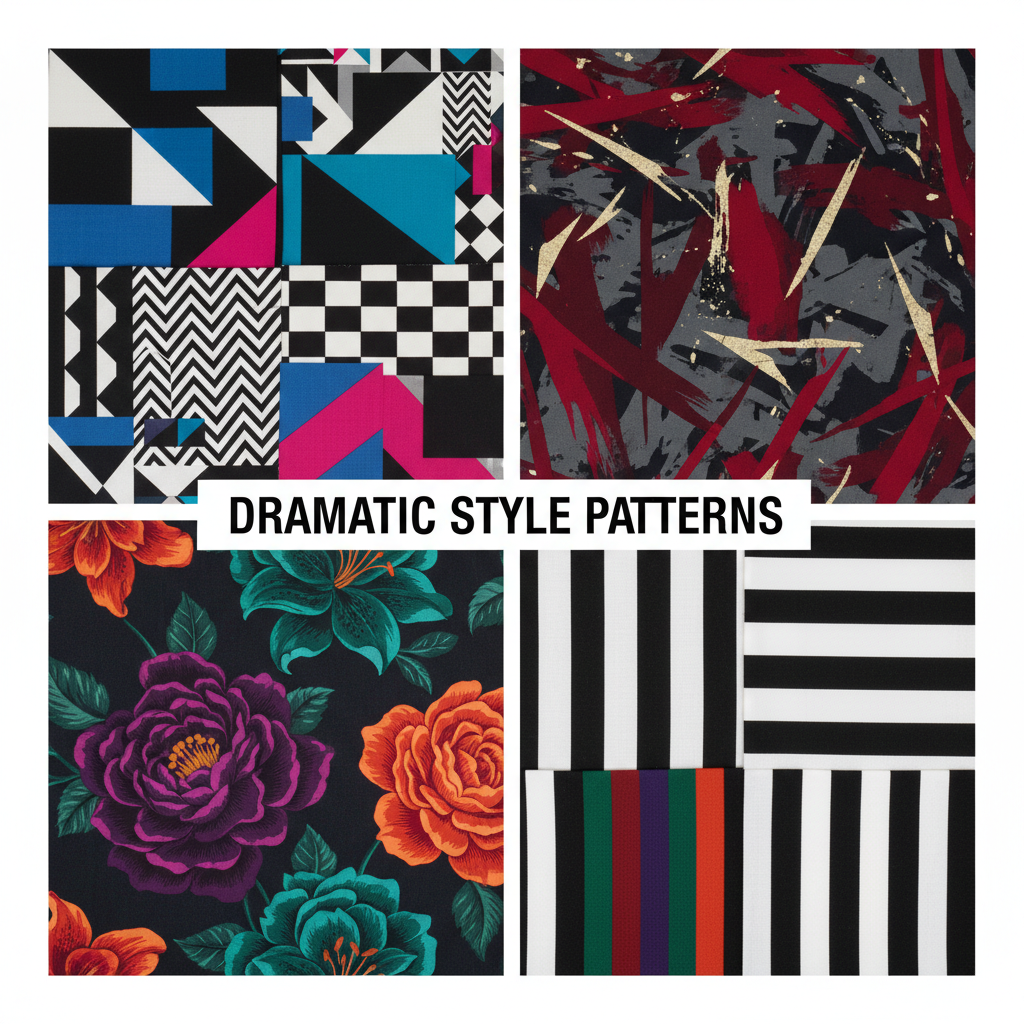 Best patterns for the Soft Dramatic Kibbe body type