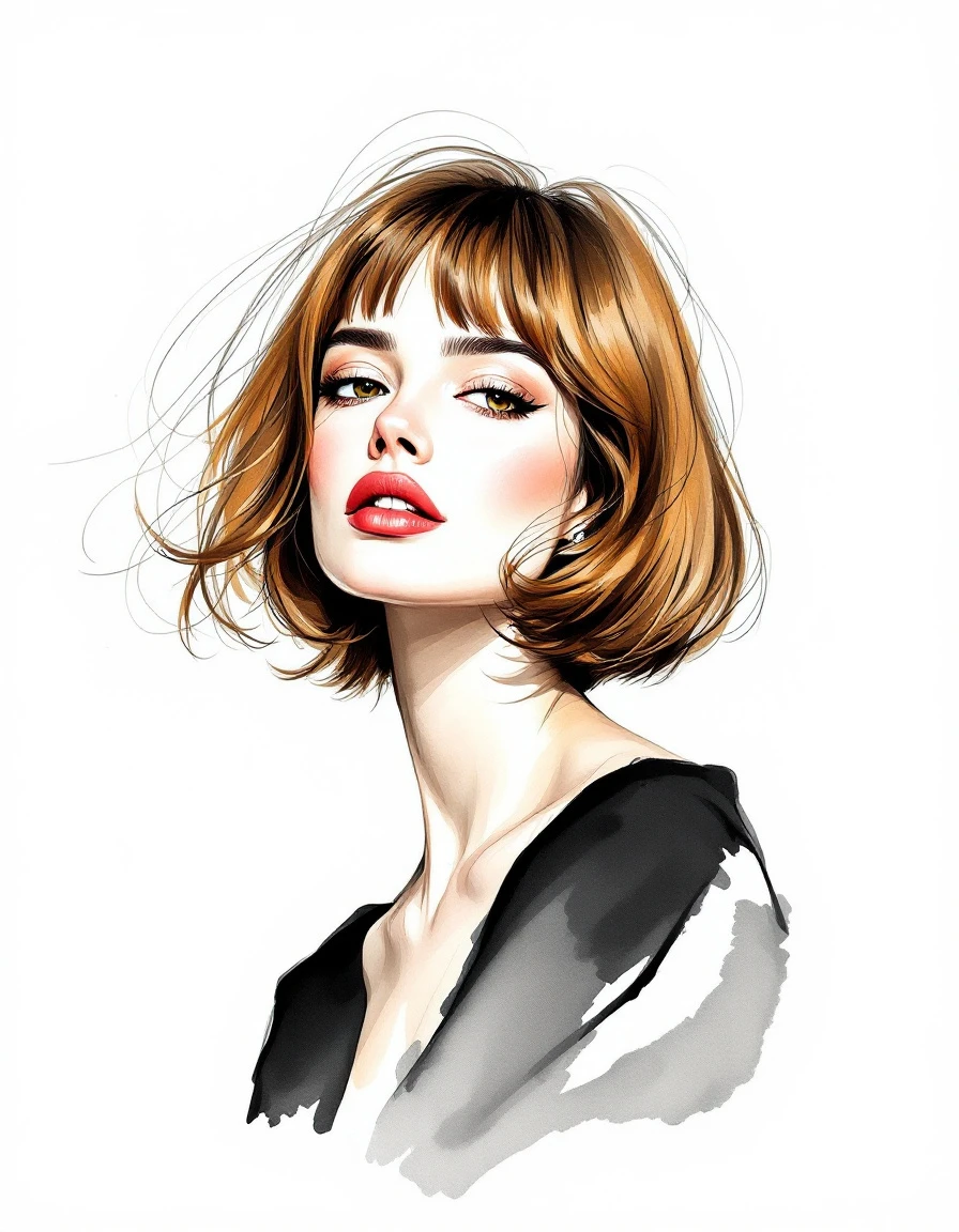 Chin-to-shoulder classic bob