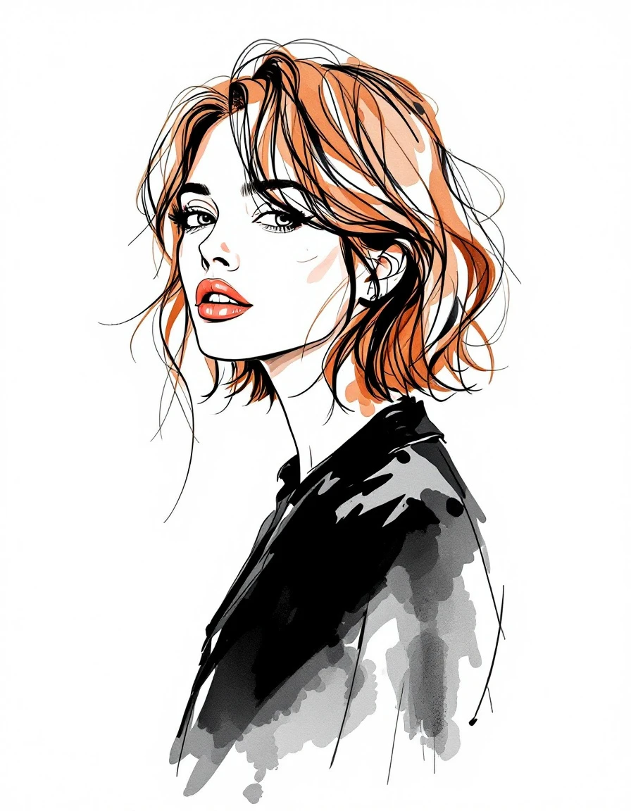 Tousled lob with grown-out layers