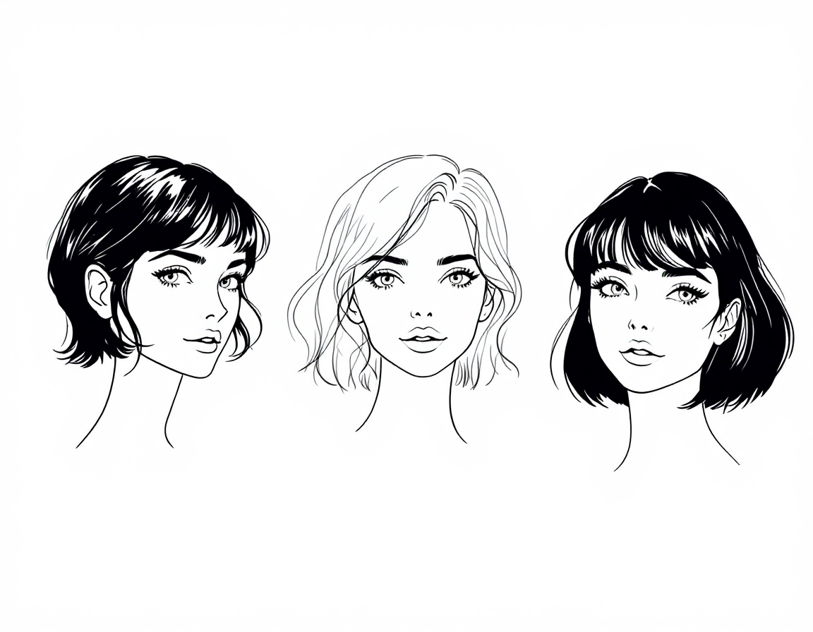 Gamine haircuts: the crop, the textured pixie, and the chin bob with baby bangs