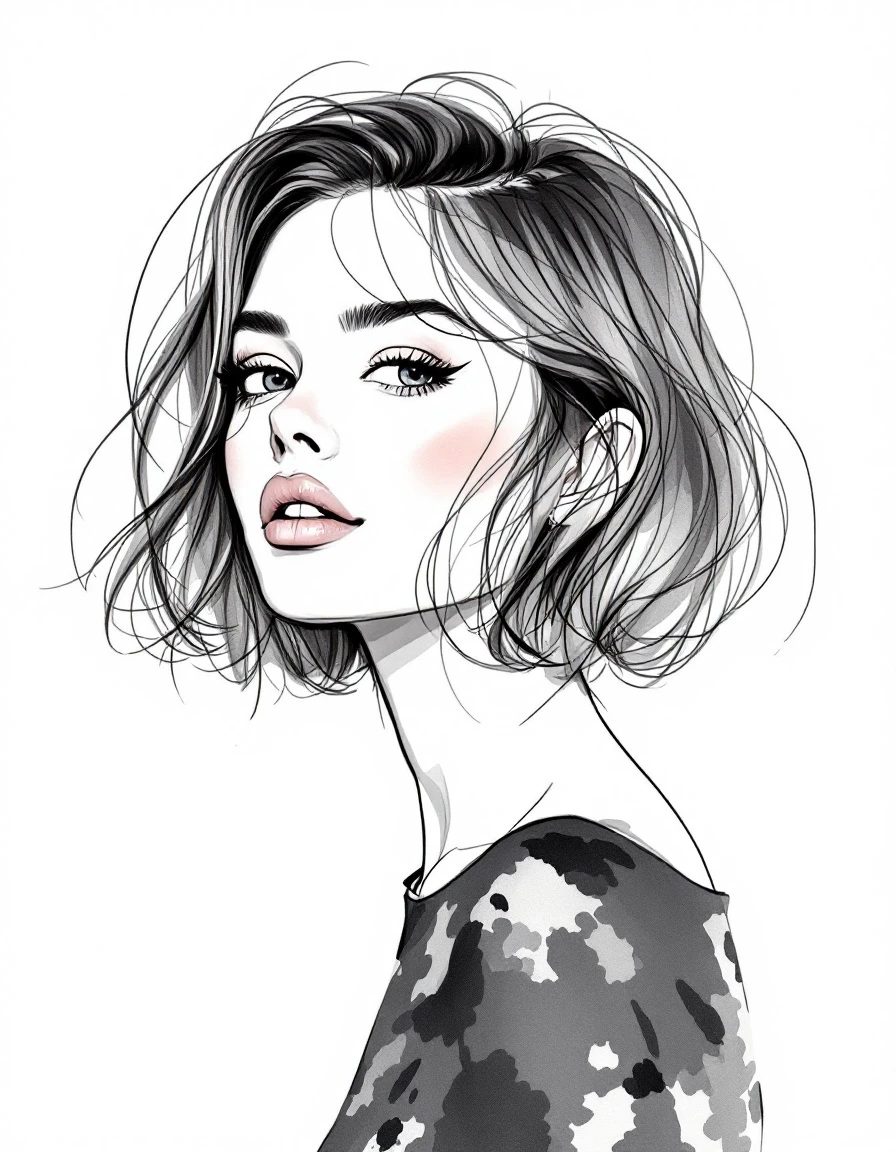 Chin bob with light layers