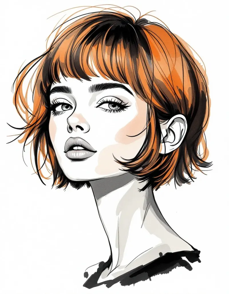 Short shag with soft bangs