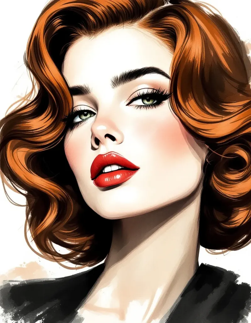 Vintage waves (30s/40s style)
