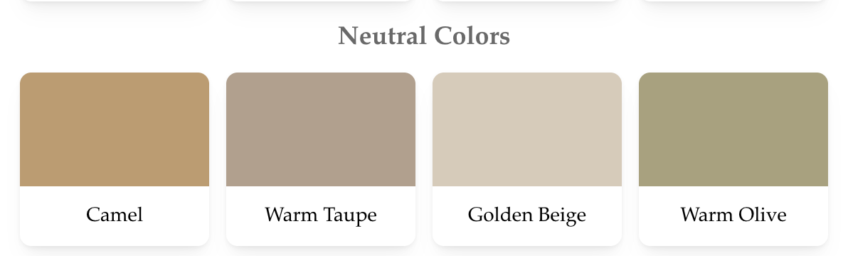 Men's neutral color recommendations